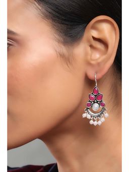 Rangriti - Women Pink Alloy Drop and Danglers Earrings
