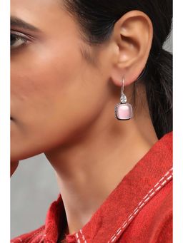 Rangriti - Women Light Pink Brass Drop Earrings