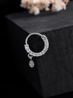 Silvermerc Designs - Premium Silver-Plated Cz Bridal Nose Ring