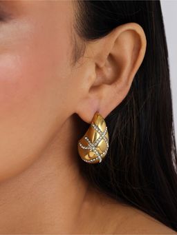 AMOSSH - Nayan 18K Gold Plated Drop Earrings