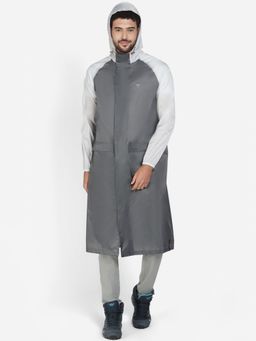 WILDCRAFT - Men Grey Colorblock Rain Jacket