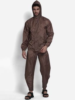 WILDCRAFT - Men Brown Solid Rain Jacket