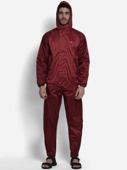 WILDCRAFT - Men Red Colorblock Rain Jacket