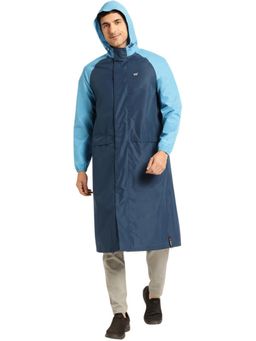 WILDCRAFT - Men Navy Blue Colorblock Rain Jacket