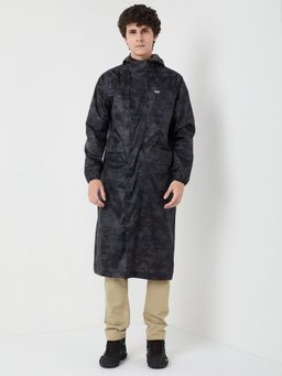 WILDCRAFT - Men Black Camouflage Rain Jacket