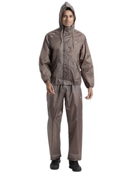 WILDCRAFT - Men Beige Solid Rain Jacket with Pant (Set of 2)