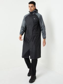 WILDCRAFT - Men Black Colorblock Rain Jacket