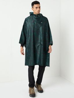 WILDCRAFT - Men Green Printed Rain Jacket