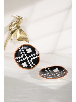 Freedom Tree - Ikat Handpainted Ceramic Plate