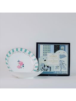The Wishing Chair - Portrait of A Rose Coupe Pasta Plates
