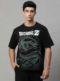 Free Authority - Men Dragon Ball Z Printed Black T-Shirt