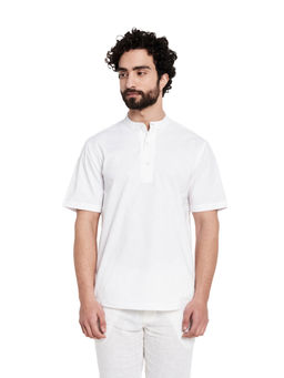 Fabindia - Cotton Half Sleeves Super Short Kurta