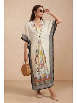 Shetab Kazmi - Ivory Celeste Kaftan Dress