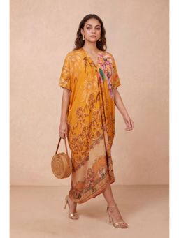 Shetab Kazmi - Orange Marisol Kaftan Dress