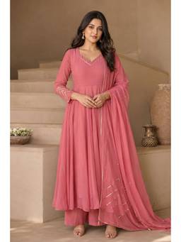 Mulmul - Ojasvi Georgette Anarkali with Pant & Dupatta