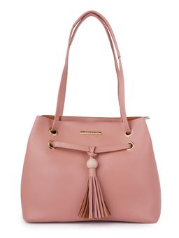 Lapis O Lupo - Pink Solid-Plain Handbag