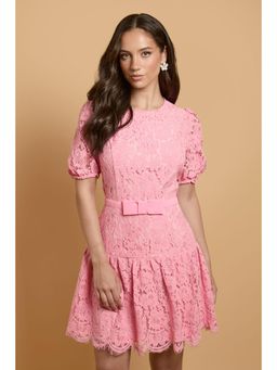 Oasis - Lace Peplum Hem Mini Dress
