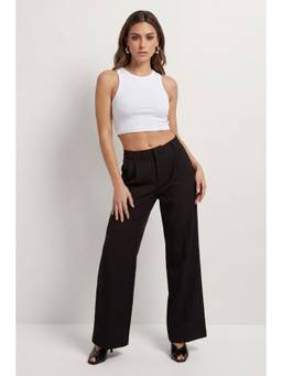 Misspap - Balloon Leg Pleat Front Tailored Trouser