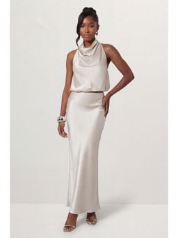 Misspap - Premium Satin Bias Puddle Maxi Skirt