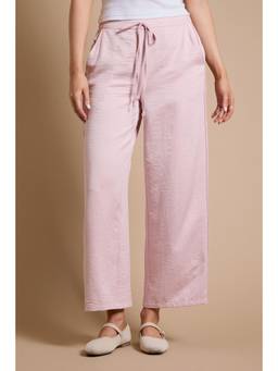 Dorothy Perkins - Petite Satin Relaxed Drawstring Contrast Trouser