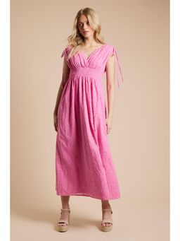 Dorothy Perkins - Drawstring Shirred Bodice Midi Dress
