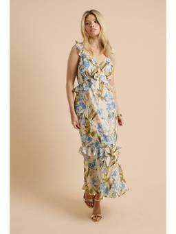 Dorothy Perkins - DP Luxe Ruffle Flutter Frill Tiered Hem Maxi Dress