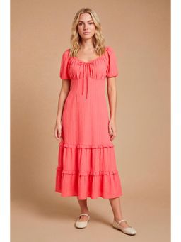 Dorothy Perkins - Sweetheart Ruffle Tiered Hem Midi Dress