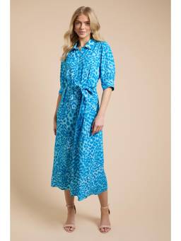 Dorothy Perkins - Animal Midi Shirt Dress with Belt