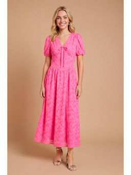 Dorothy Perkins - DP Luxe Jacquard Puff Sleeve Midi Dress