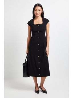 Dorothy Perkins - Petite Bengaline Button Down Midi Dress
