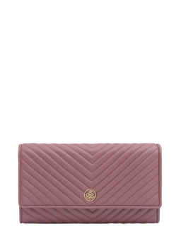 Eske - Mauve Nappa Medina Zip Around Wallet For Womens