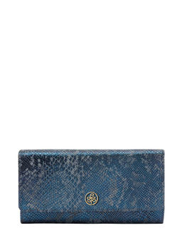 Eske - Navy Python Cosmos Lucie Tri-Fold Wallet For Womens
