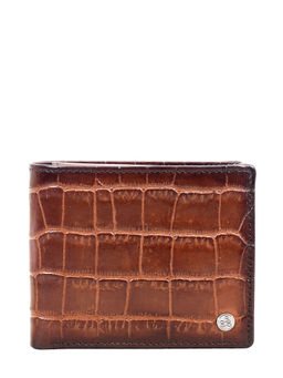 Eske - Alexander Stylish Bi-Fold Leather Wallet For Men's Tan Croco