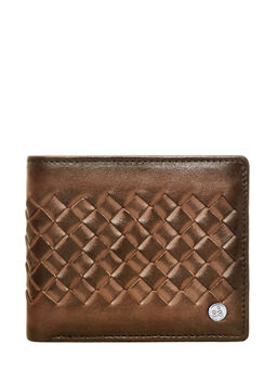 Eske - Two Fold Genuine Leather Wallet for Men Dark Tan