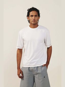 Muvazo - Printed White Tshirt