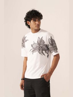 Muvazo - Floral White Tshirt