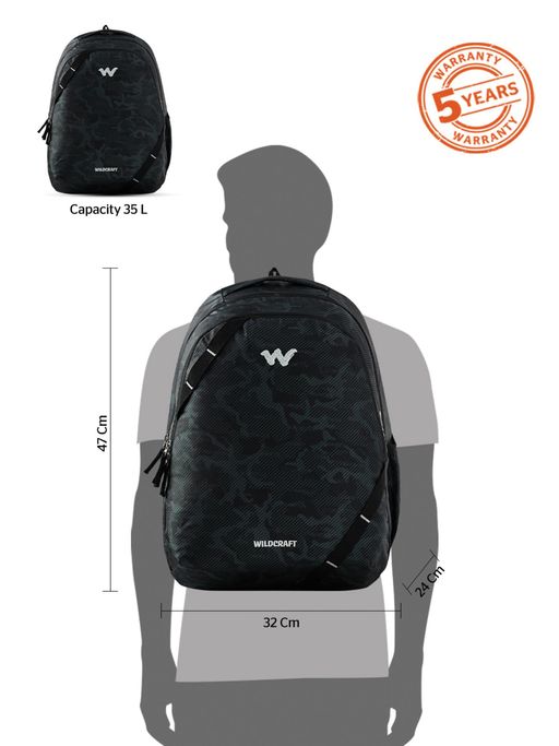 Black Wildcraft 35 Liters Backpack Buy Wildcraft Bravo 35 L Digi