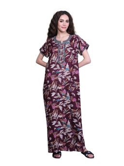 evolove - Vibrant Bliss Alpine Nightwear Maroon