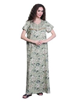 evolove - Vibrant Bliss Cotton Nightwear Green