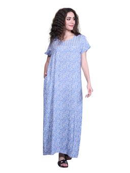 evolove - Vibrant Bliss Rayon Nightwear Blue