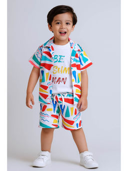 Mini Stitch - Boys Multi-Color Co-Ord Set