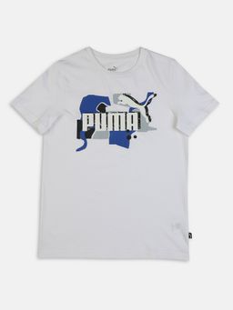 Puma - Ess Street Art Logo Boys White T-shirts