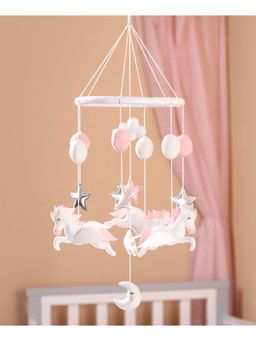 Bonfino - Premium Unicorn Hanging Rattle Toy for Cradle (0-36 Months)
