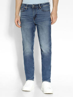 American Eagle - Men Navy Blue Air Flex+ Slim Jeans