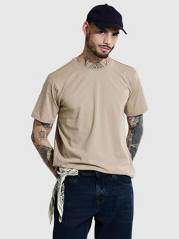 Snitch - Beige Slim Fit T-Shirt