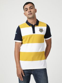Lee - Men Striped Yellow Polo T-Shirt (Slim)