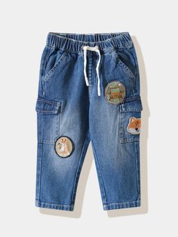 R&B - Embroidered Regular Boys Blue Jeans