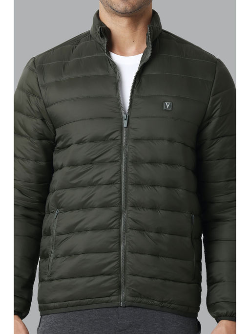 Buy Van Heusen Athleisure Men Extra Warm High Neck Woven Jacket