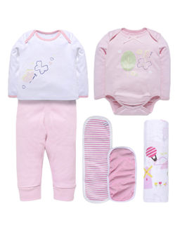 My Milestones - Infant Essentials Clothing Gift Set 0-6 Months-Pink
