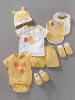 My Milestones - New Born Baby Clothing Gift Set 0-6 Months-Yellow